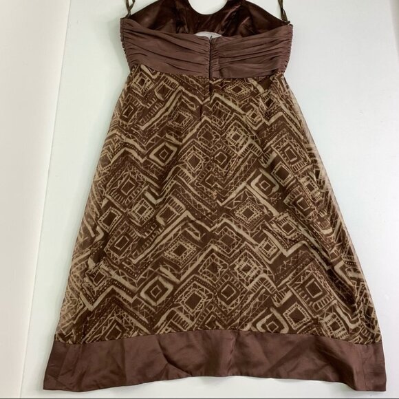 Bcbg Maxazria Brown Halter Dress Size 6 - Picture 7 of 10